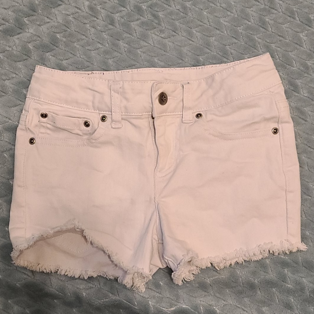 White Cutoff Shorts